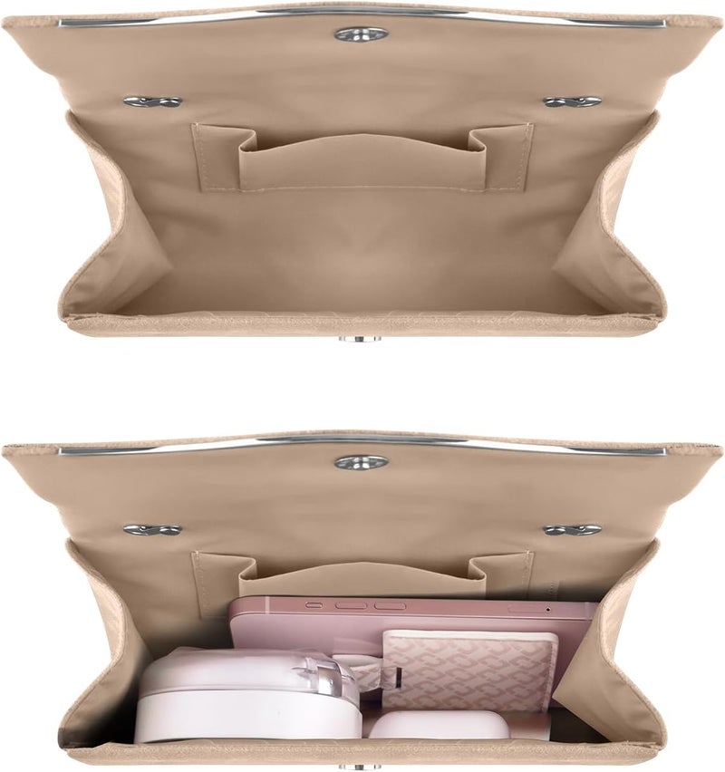 TINDTOP Clutch Purses for Women, Formal Evening Bags Suede Shoulder Envelope Party Handbags Wedding Cocktail Prom Clutches - Image 4